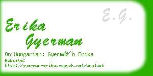 erika gyerman business card